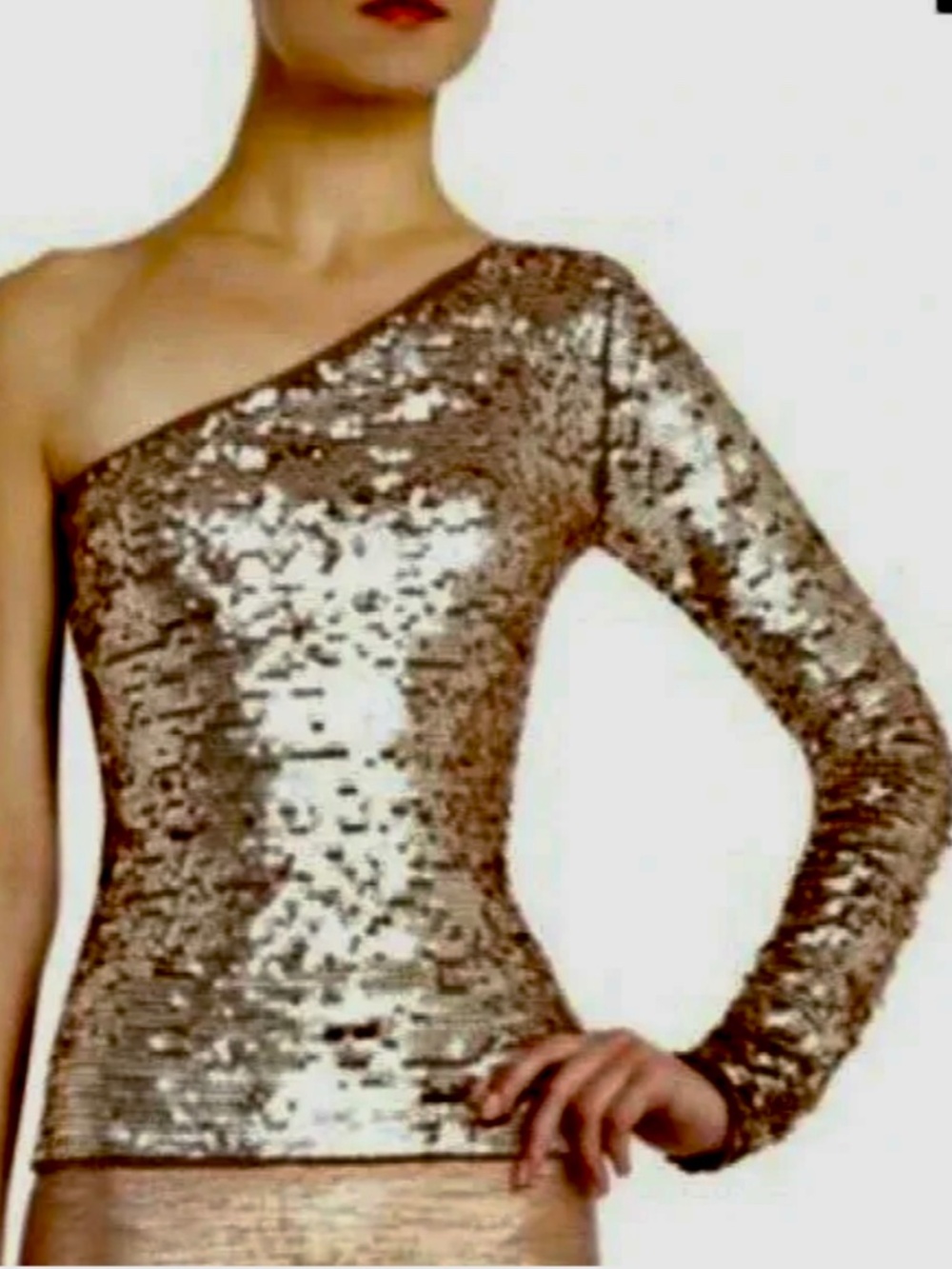 Bcbg maxazria sequin top L